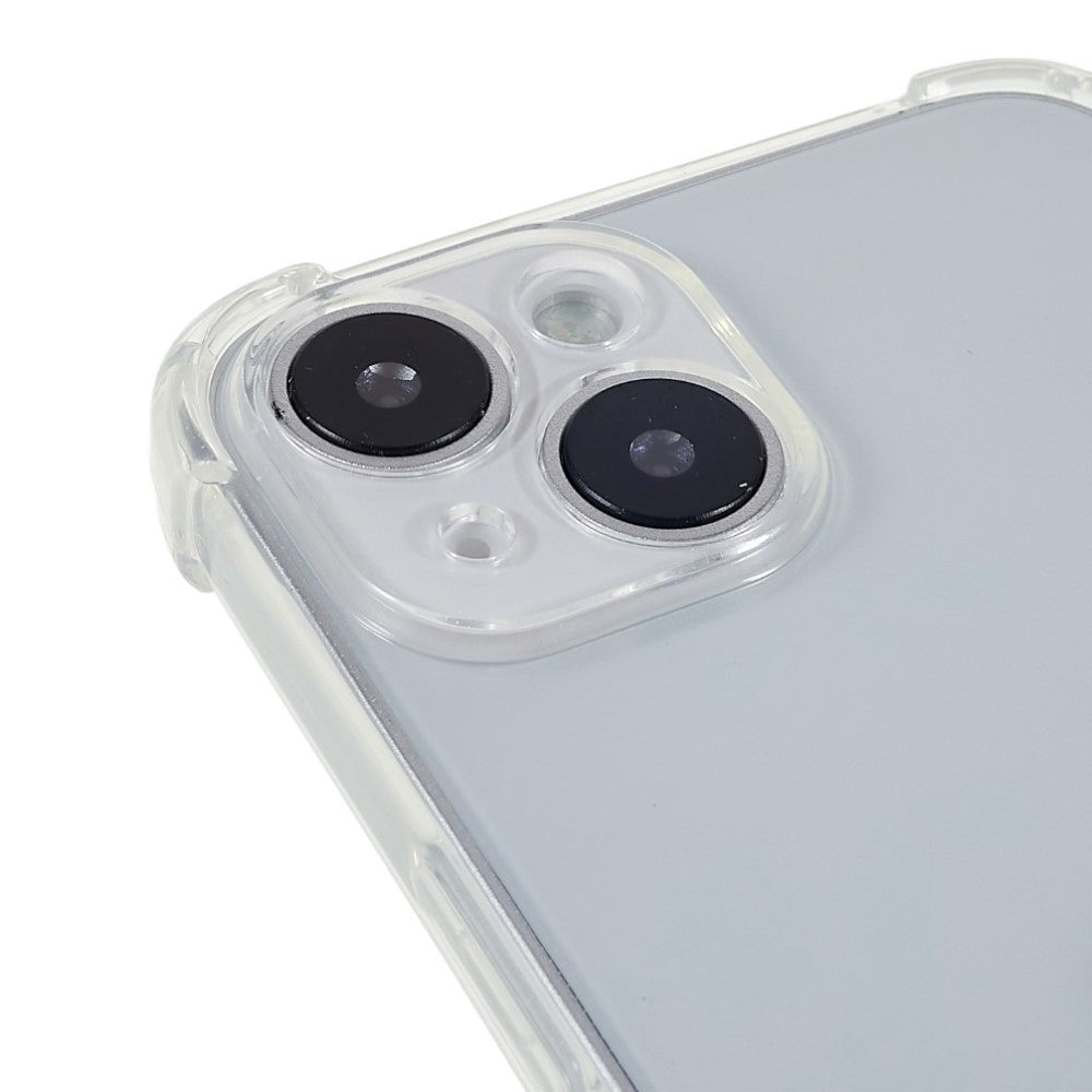 iPhone 14 Fleksibelt Plastik Cover m. Snor / Strop - Gennemsigtig