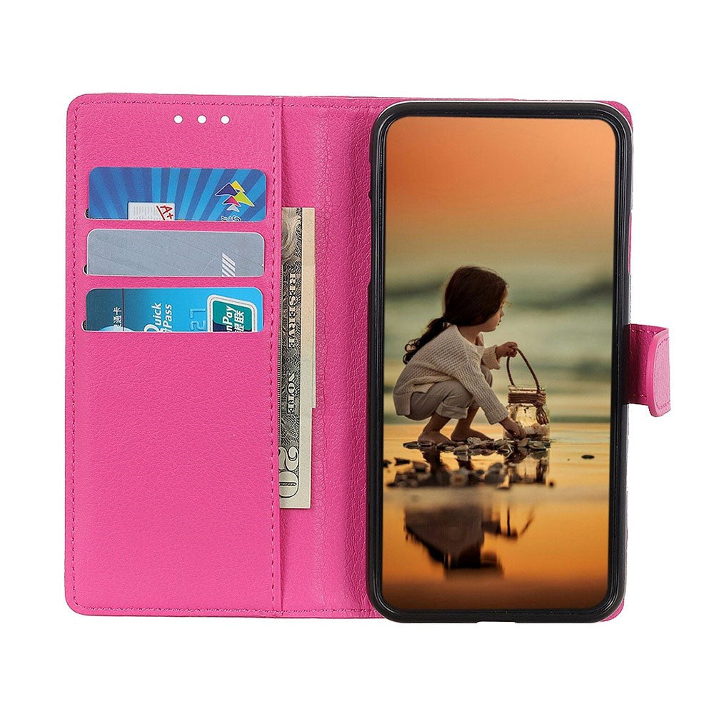 Nothing Phone (1) Læder Flip Cover m. Pung - Lyserød