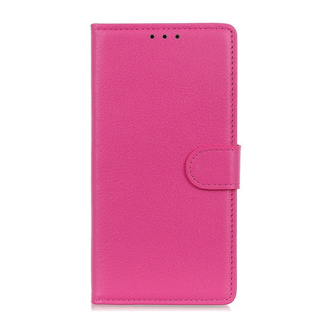 Nothing Phone (1) Læder Flip Cover m. Pung - Lyserød