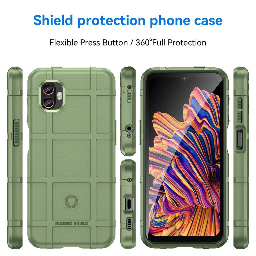 Samsung Galaxy XCover 6 Pro Rugged Shield Series Håndværker Cover - Grøn