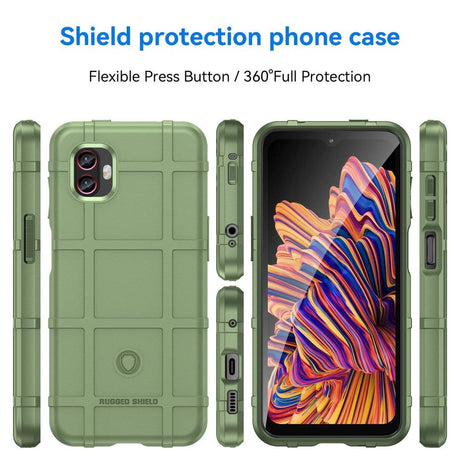 Samsung Galaxy XCover 6 Pro Rugged Shield Series Håndværker Cover - Grøn