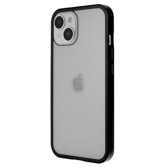 iPhone 14 360⁰ Magnetisk Cover m. Glas Forside & Bagside - Sort