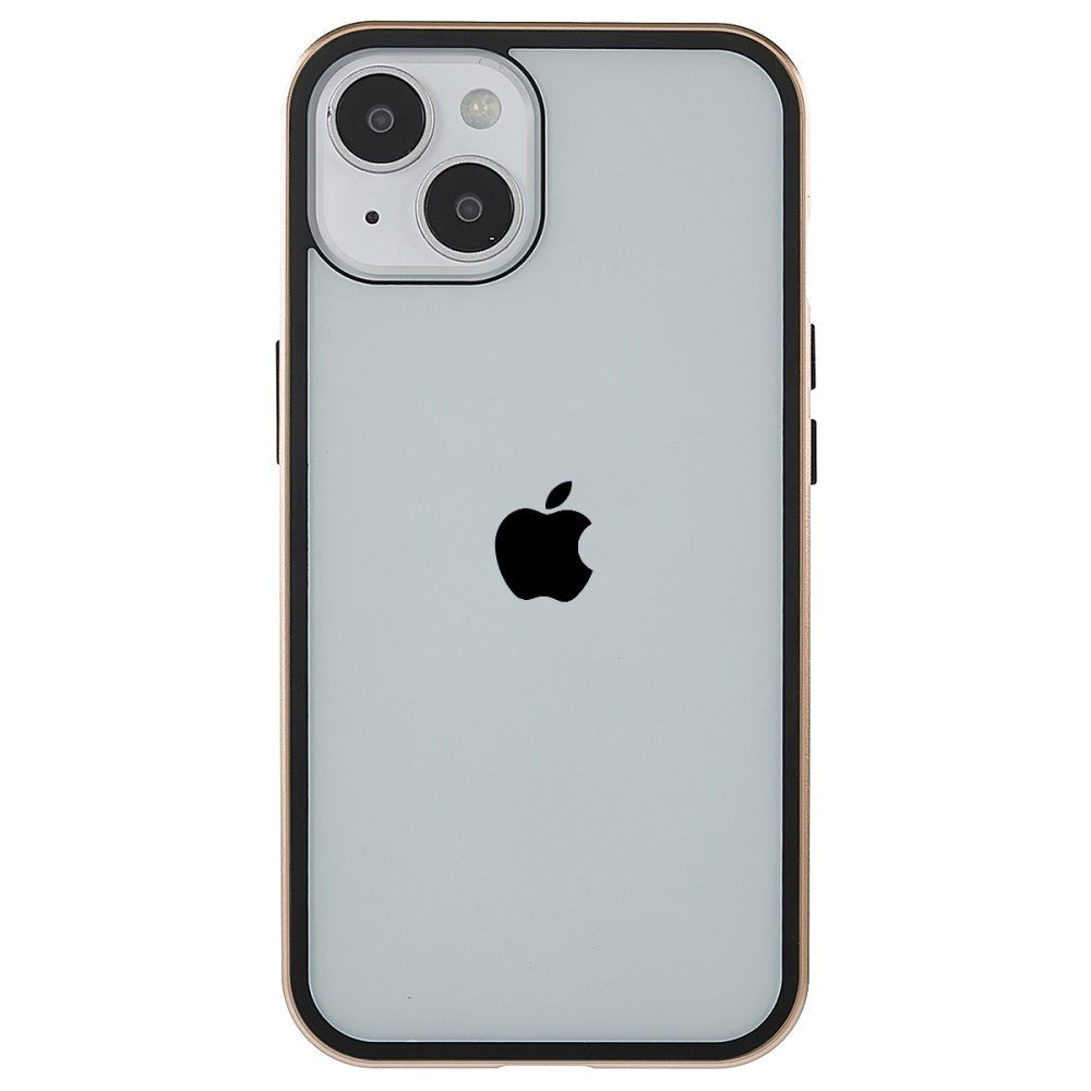 iPhone 14 360⁰ Magnetisk Cover m. Glas Forside & Bagside - Guld