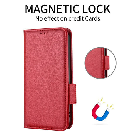 Asus Zenfone 10 / 9 Læder Cover m. Pung og Strop - Rød