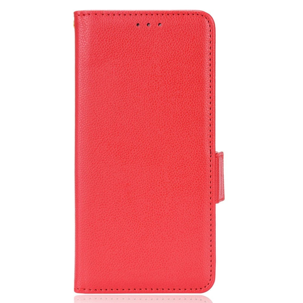 Asus Zenfone 10 / 9 Læder Cover m. Pung og Strop - Rød