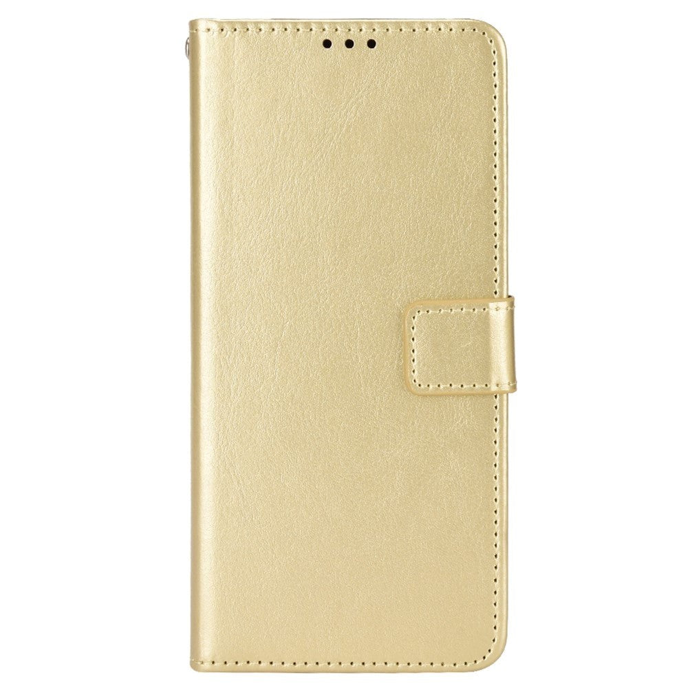 Asus Zenfone 10 / 9 Læder Cover m. Pung og Ståfunktion - Guld
