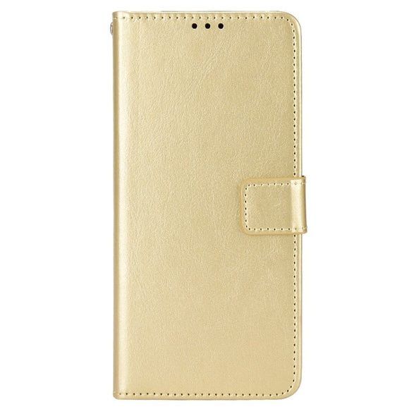 Asus Zenfone 10 / 9 Læder Cover m. Pung og Ståfunktion - Guld