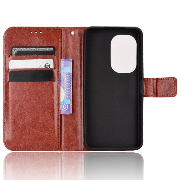 Asus Zenfone 10 / 9 Læder Cover m. Pung og Ståfunktion - Brun