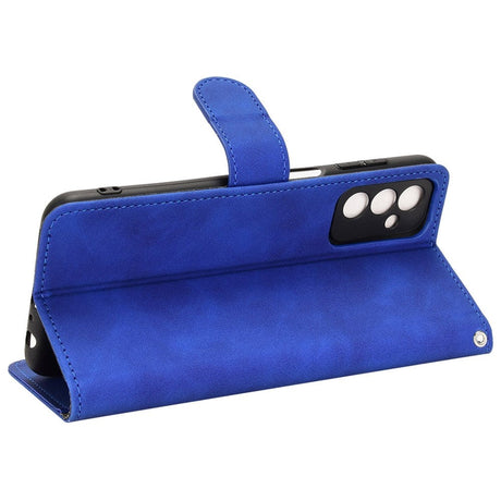 Samsung Galaxy M13 Læder Cover m. Pung og Magnetisk Luk - Blå