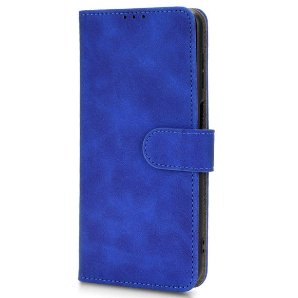 Samsung Galaxy M13 Læder Cover m. Pung og Magnetisk Luk - Blå