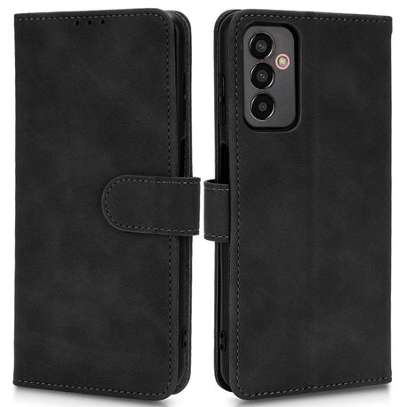 Samsung Galaxy M13 Læder Cover m. Pung og Magnetisk Luk - Sort