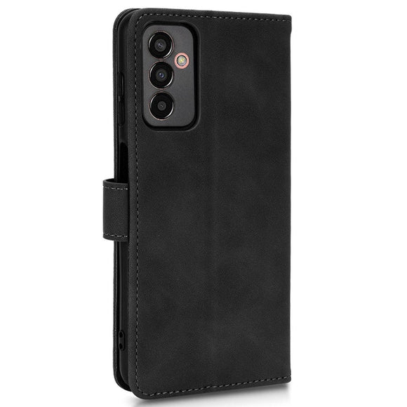 Samsung Galaxy M13 Læder Cover m. Pung og Magnetisk Luk - Sort