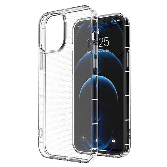 iPhone 14 Pro Fleksibel Plastik Airbag Cover - Gennemsigtig