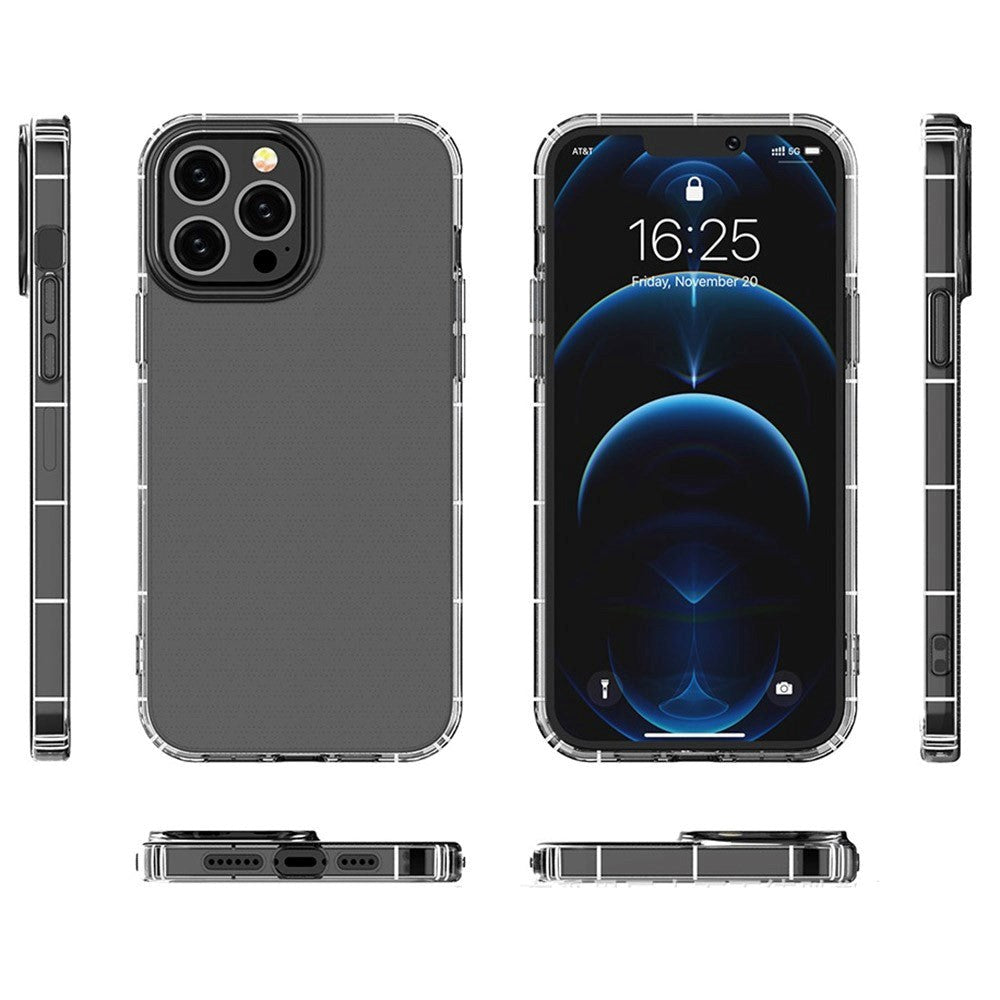 iPhone 14 Pro Fleksibel Plastik Airbag Cover - Gennemsigtig