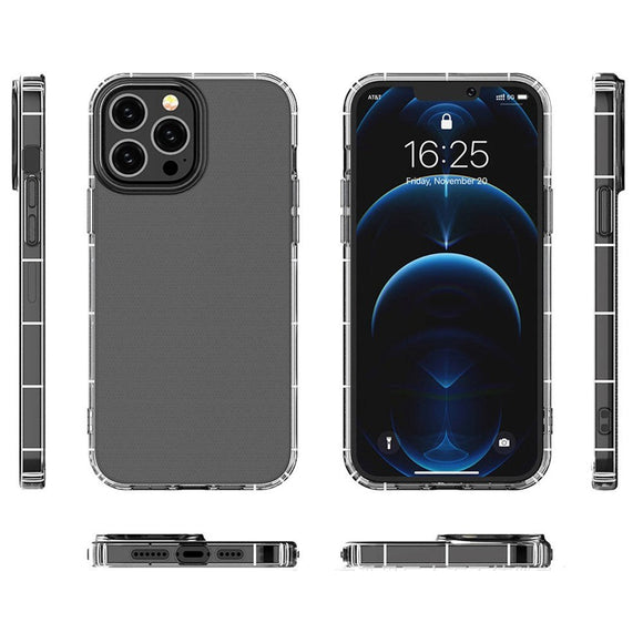 iPhone 14 Pro Fleksibel Plastik Airbag Cover - Gennemsigtig