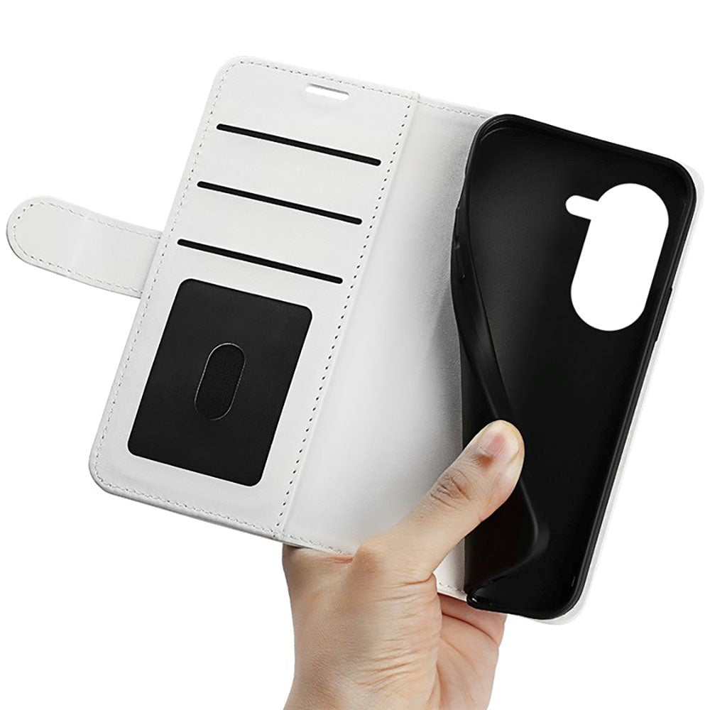 Asus Zenfone 9 Neutralt Læder Cover m. Pung - Hvid