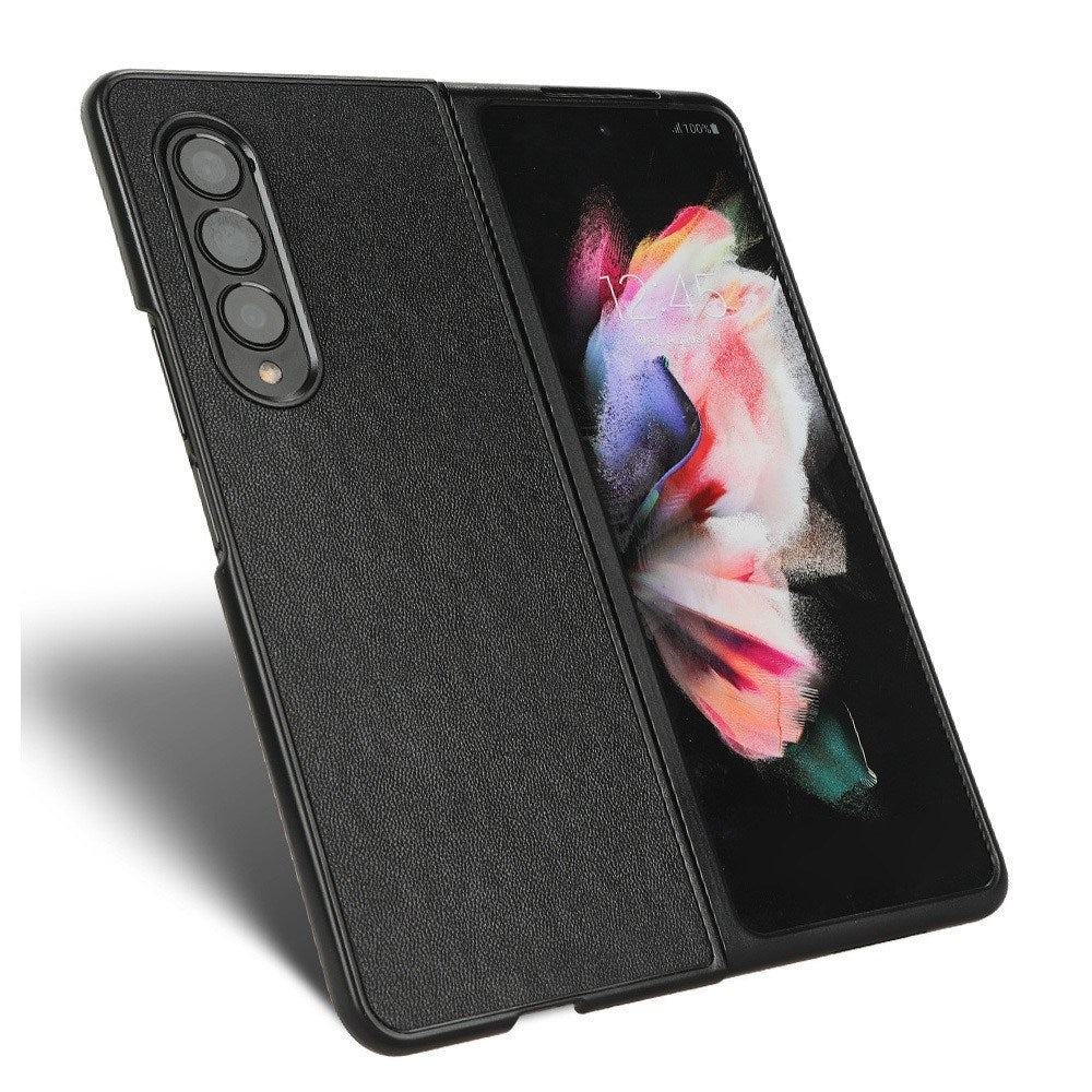 EIDERWOOD Samsung Galaxy Z Fold4 (5G) Kunstlæderbelagt Plastik Cover - Sort