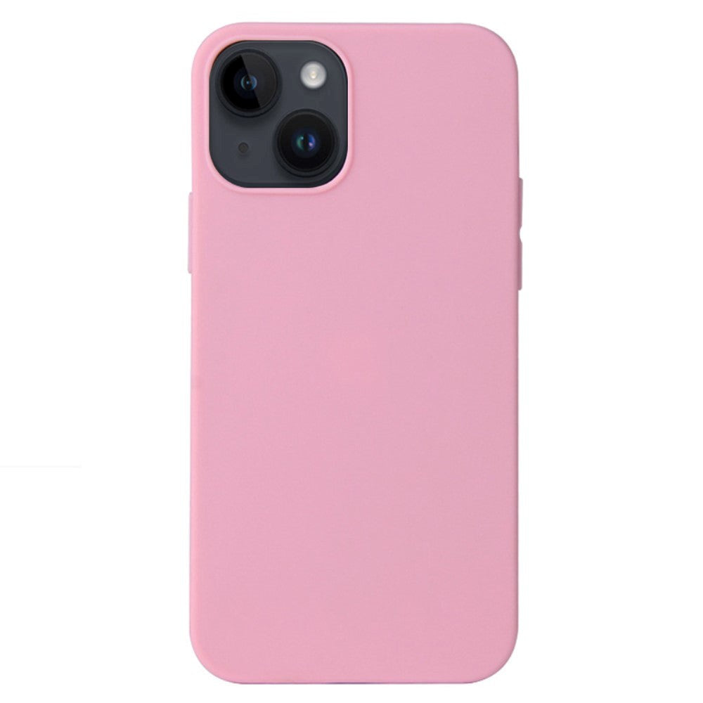 iPhone 14 Fleksibelt Plastik Cover - Lyserød
