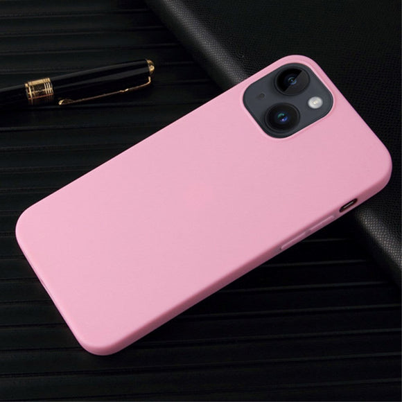 iPhone 14 Fleksibelt Plastik Cover - Lyserød