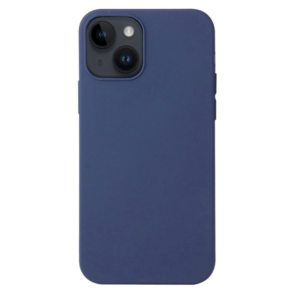 iPhone 14 Fleksibelt Plastik Cover - Mørkeblå