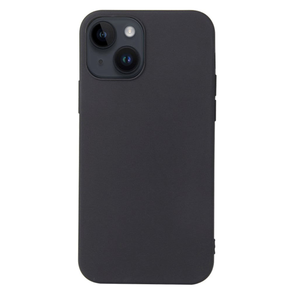 iPhone 14 Plus Fleksibelt Plastik Cover - Sort