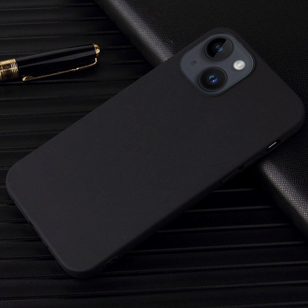 iPhone 14 Plus Fleksibelt Plastik Cover - Sort