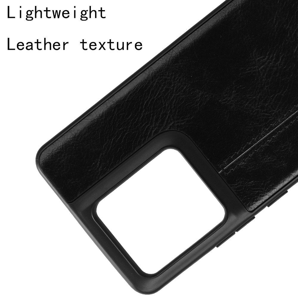EIDERWOOD Motorola Edge 50 Pro Læderbelagt Plastik Cover - Sort
