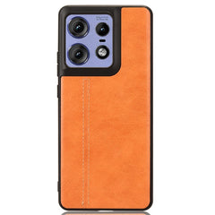 EIDERWOOD Motorola Edge 50 Pro Læderbelagt Plastik Cover - Orange