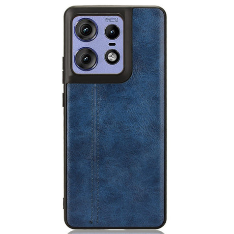 EIDERWOOD Motorola Edge 50 Pro Læderbelagt Plastik Cover - Blå
