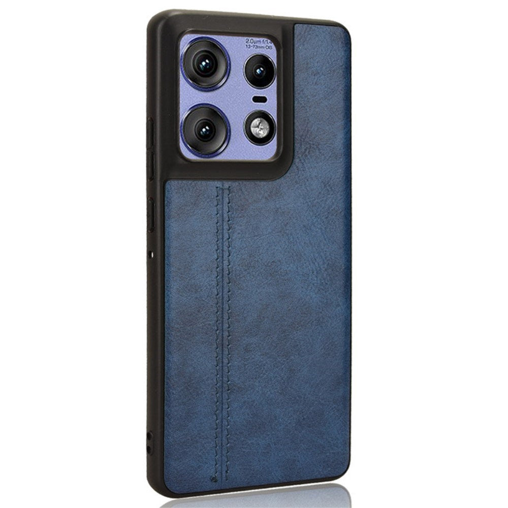 EIDERWOOD Motorola Edge 50 Pro Læderbelagt Plastik Cover - Blå