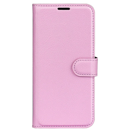 EIDERWOOD Motorola Edge 50 Ultra Litchi Læder Cover m. Pung - Lyserød