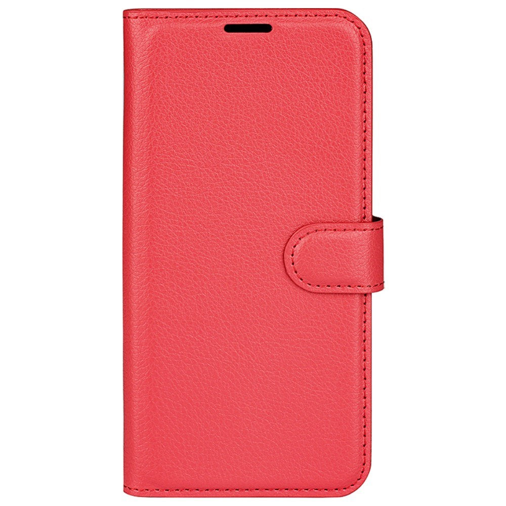 EIDERWOOD Motorola Edge 50 Ultra Litchi Læder Cover m. Pung - Rød