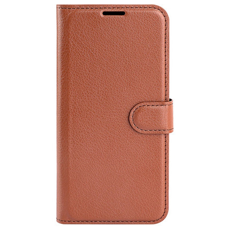 EIDERWOOD Motorola Edge 50 Ultra Litchi Læder Cover m. Pung - Brun