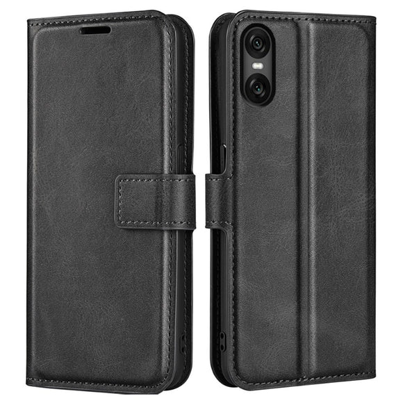 EIDERWOOD Sony Xperia 10 VI Kunstlæder Cover m. Kortholder & Ståfunktion - Sort
