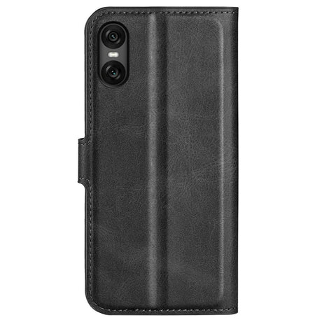 EIDERWOOD Sony Xperia 10 VI Kunstlæder Cover m. Kortholder & Ståfunktion - Sort