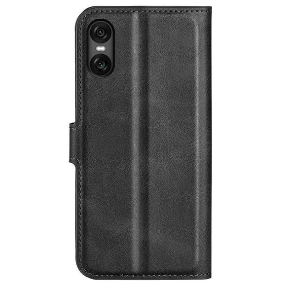 EIDERWOOD Sony Xperia 10 VI Kunstlæder Cover m. Kortholder & Ståfunktion - Sort