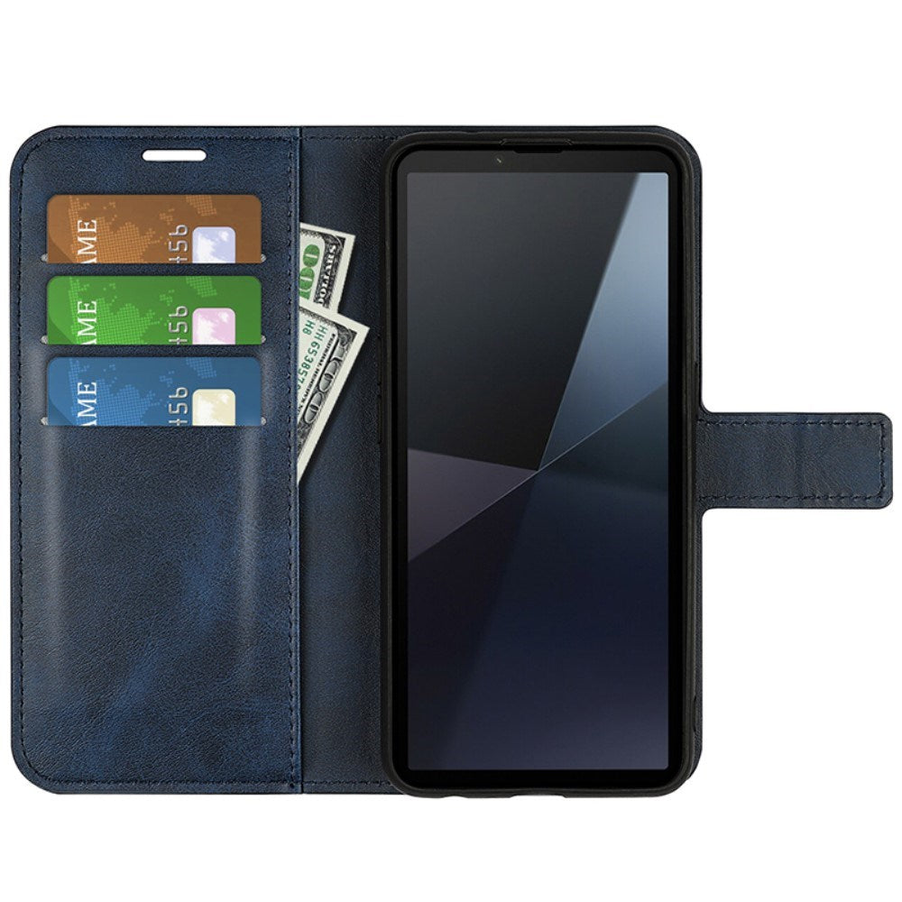 EIDERWOOD Sony Xperia 10 VI Kunstlæder Cover m. Kortholder & Ståfunktion - Blå