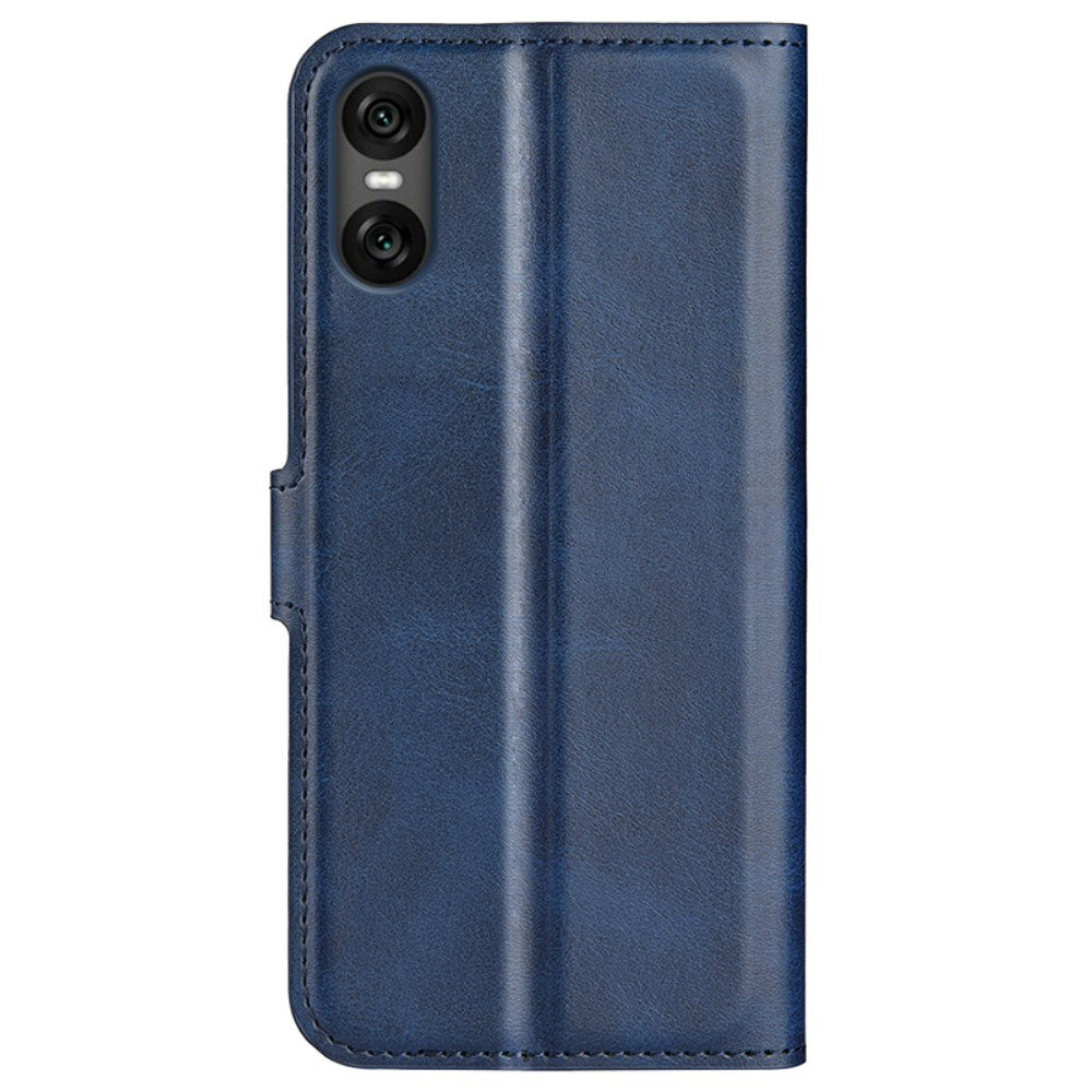 EIDERWOOD Sony Xperia 10 VI Kunstlæder Cover m. Kortholder & Ståfunktion - Blå