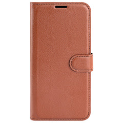 EIDERWOOD Motorola Edge 50 Fusion Litchi Læder Cover m. Pung - Brun