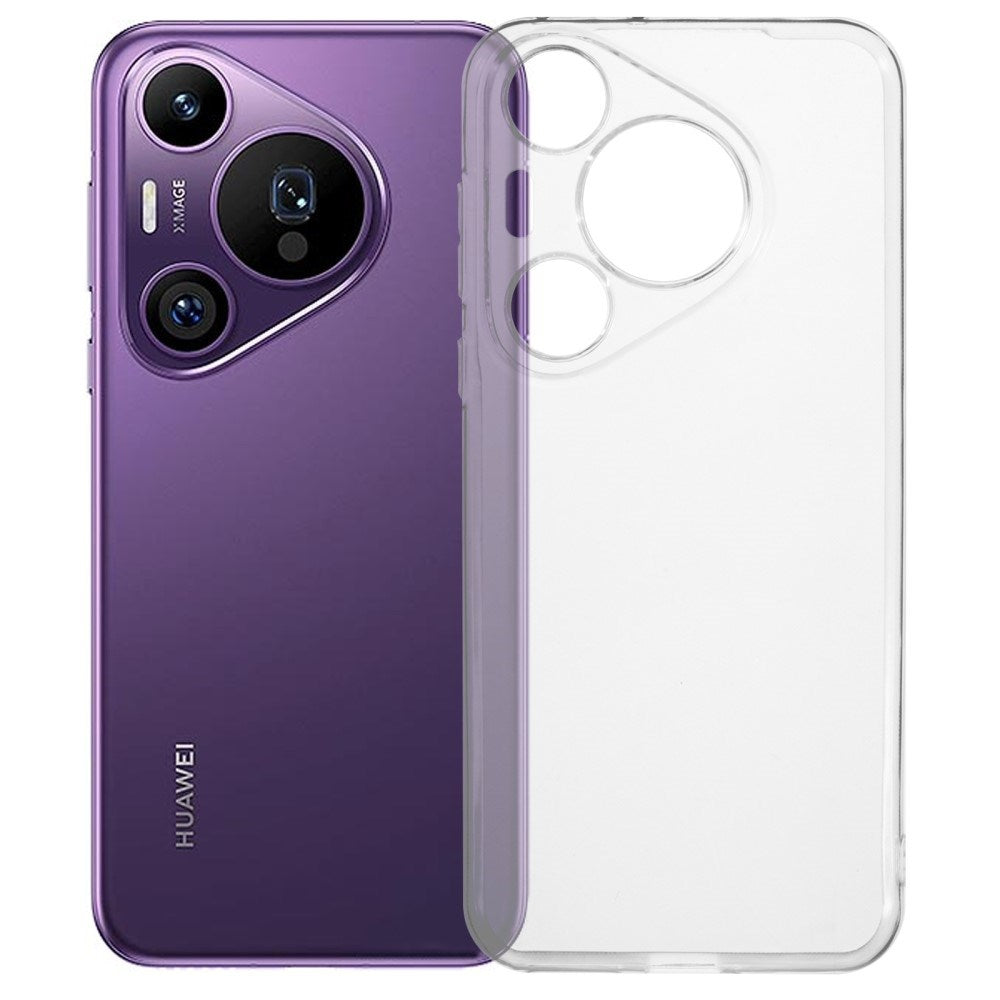 EIDERWOOD Huawei Pura 70 Pro / 70 Pro+ (Plus) Fleksibelt Plastik Bagside Cover - Gennemsigtig