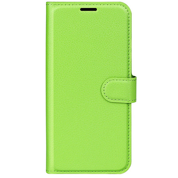 EIDERWOOD iPhone 16 Plus Litchi Læder Cover m. Pung - Grøn