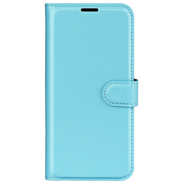 EIDERWOOD iPhone 16 Litchi Læder Cover m. Pung - Blå