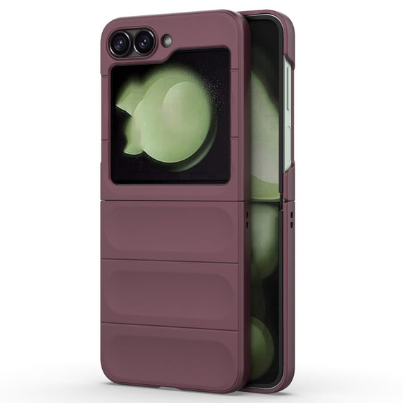 EIDERWOOD Samsung Galaxy Z Flip7 FE / Flip6 Fleksibelt Plastik Cover - Vinrød