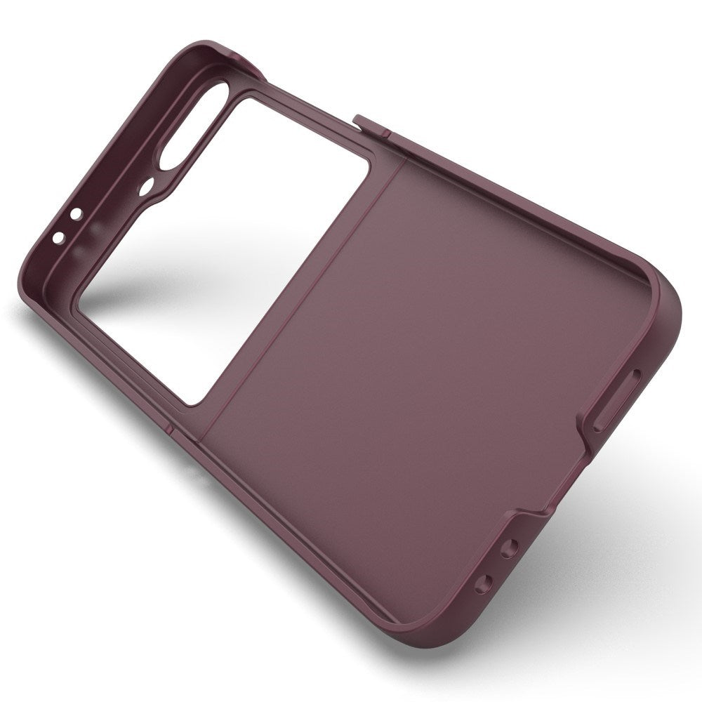 EIDERWOOD Samsung Galaxy Z Flip7 FE / Flip6 Fleksibelt Plastik Cover - Vinrød