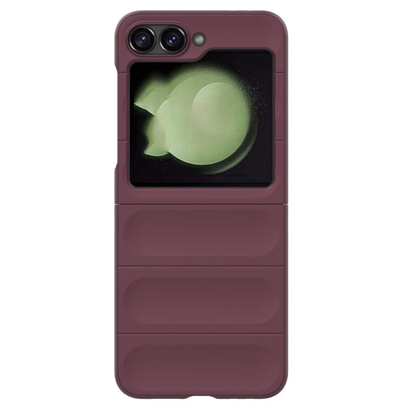 EIDERWOOD Samsung Galaxy Z Flip7 FE / Flip6 Fleksibelt Plastik Cover - Vinrød