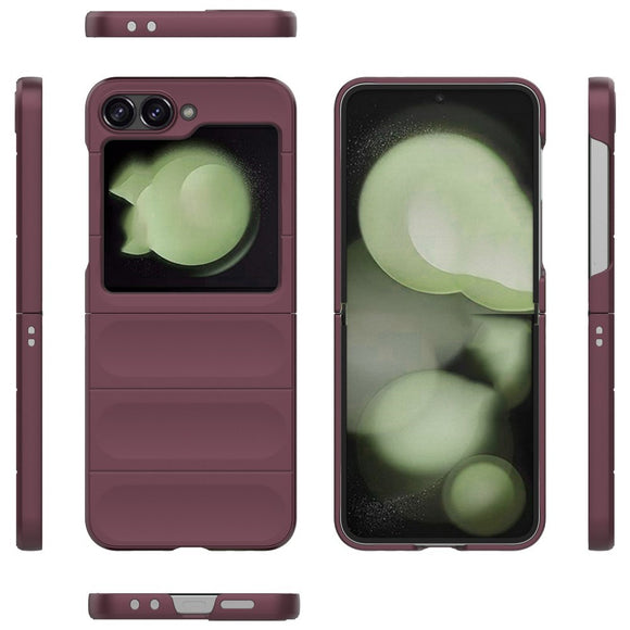 EIDERWOOD Samsung Galaxy Z Flip7 FE / Flip6 Fleksibelt Plastik Cover - Vinrød