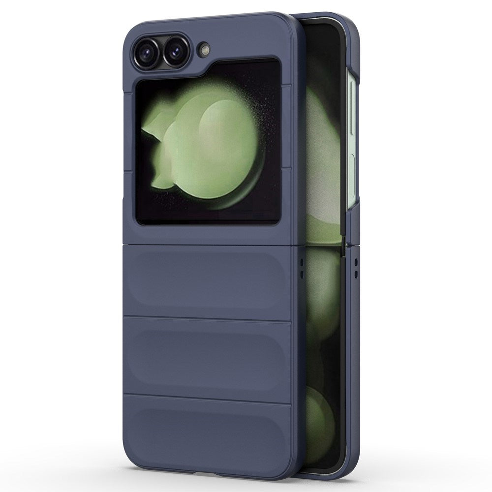 EIDERWOOD Samsung Galaxy Z Flip7 FE / Flip6 Fleksibelt Plastik Cover - Mørkeblå