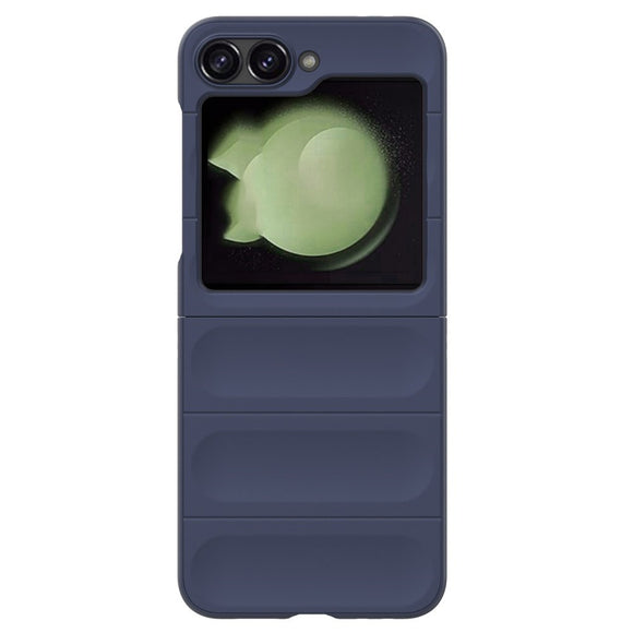 EIDERWOOD Samsung Galaxy Z Flip7 FE / Flip6 Fleksibelt Plastik Cover - Mørkeblå