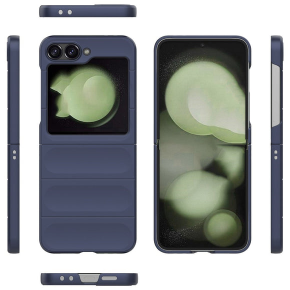 EIDERWOOD Samsung Galaxy Z Flip7 FE / Flip6 Fleksibelt Plastik Cover - Mørkeblå
