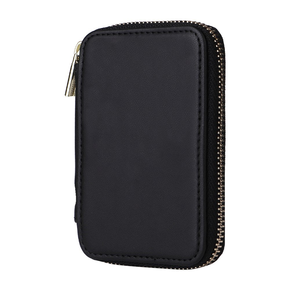EIDERWOOD Magnetisk Pung / Kortholder m. Lynlås - MagSafe Kompatibel - Sort